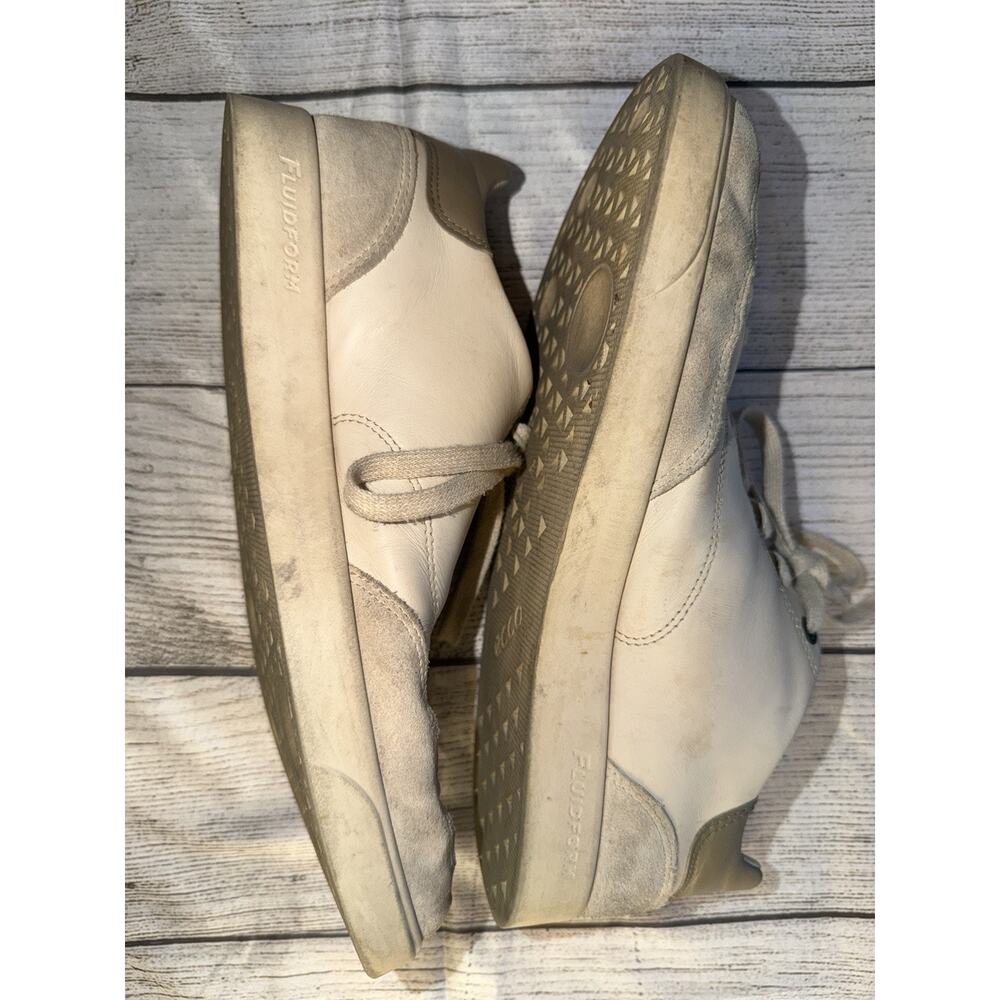 ECCO Mens Street Lite Retro Sneaker White Grey Suede Size 42 - Picture 5 of 8